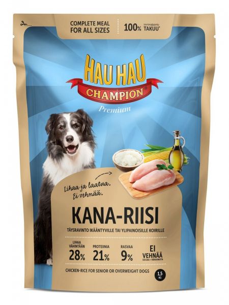 Корм для собак Hau-Hau Champion Senior Light для пожилых облегченный сухой